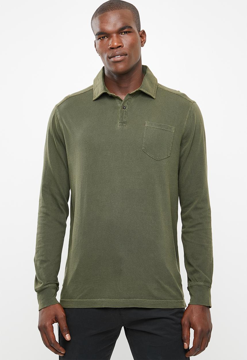 STYLE REPUBLIC - Pigment long sleeve golfer - green