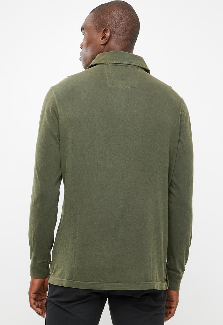 STYLE REPUBLIC - Pigment long sleeve golfer - green