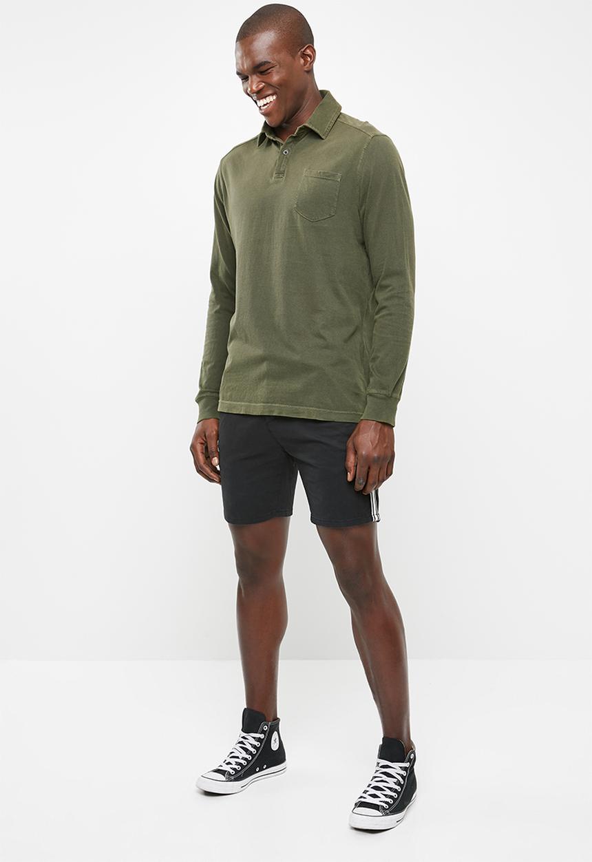 STYLE REPUBLIC - Pigment long sleeve golfer - green