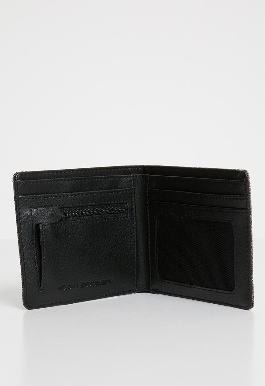 Nixon - Showdown bi-fold zip wallet  - grey 