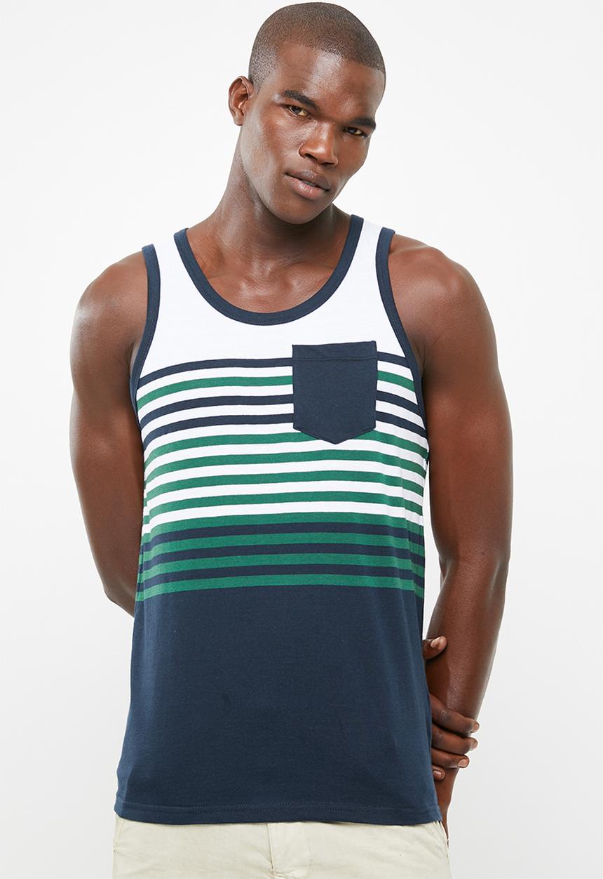 Brave Soul - Naval scoop neck vest - green
