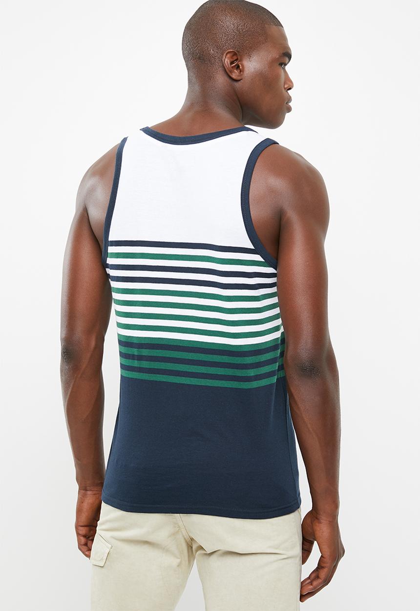 Brave Soul - Naval scoop neck vest - green
