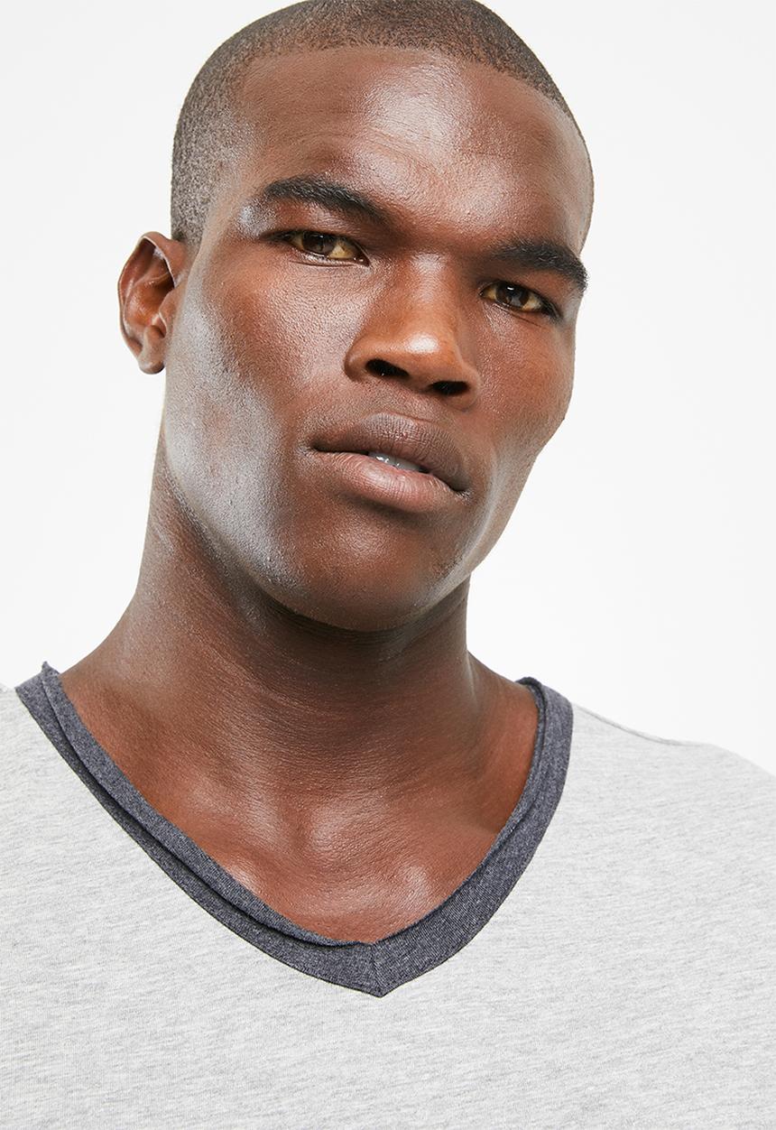 Brave Soul - Haus short sleeve tee - grey