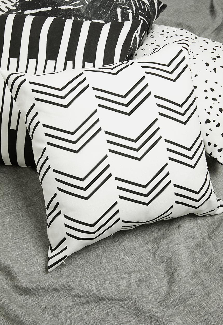 Sixth Floor - June cushion cover - black & white