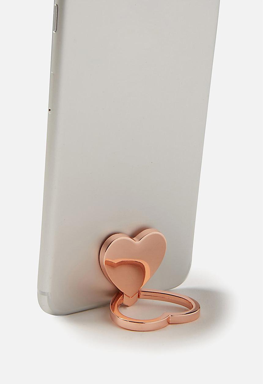 Typo - Metal phone ring - rose gold 