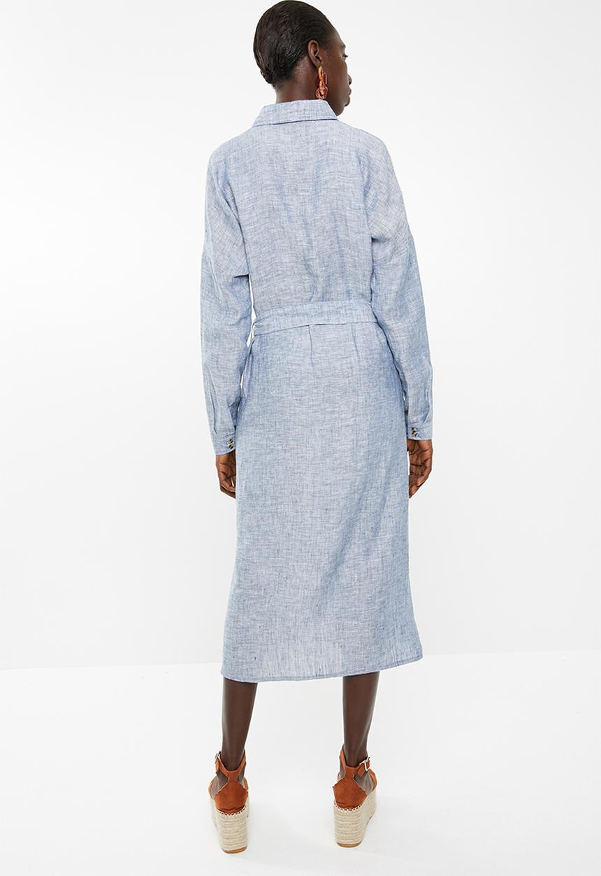 Superbalist - Midi length shirt dress - blue