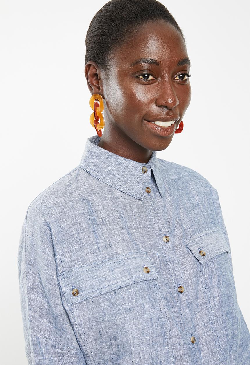 Superbalist - Midi length shirt dress - blue