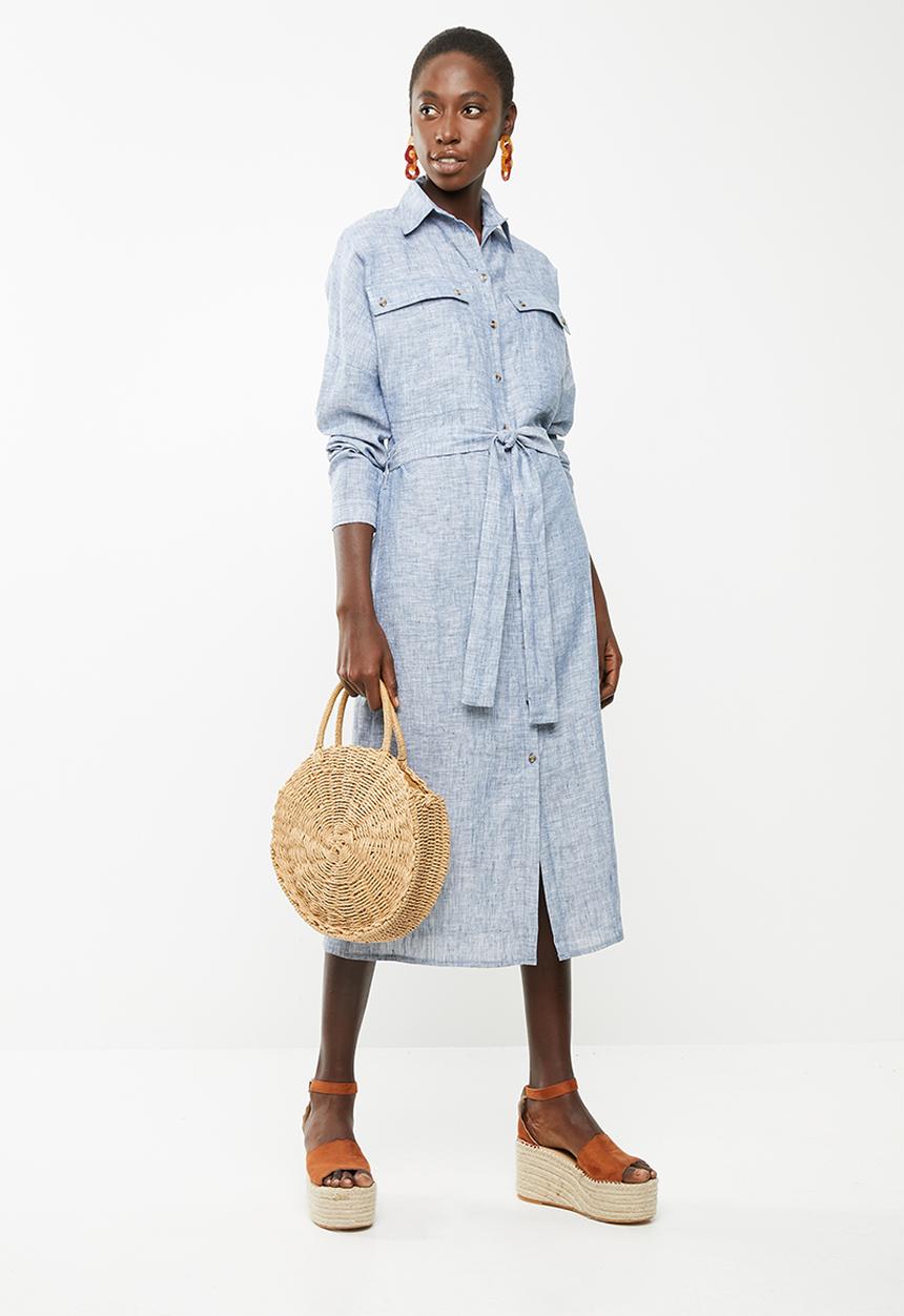 Superbalist - Midi length shirt dress - blue