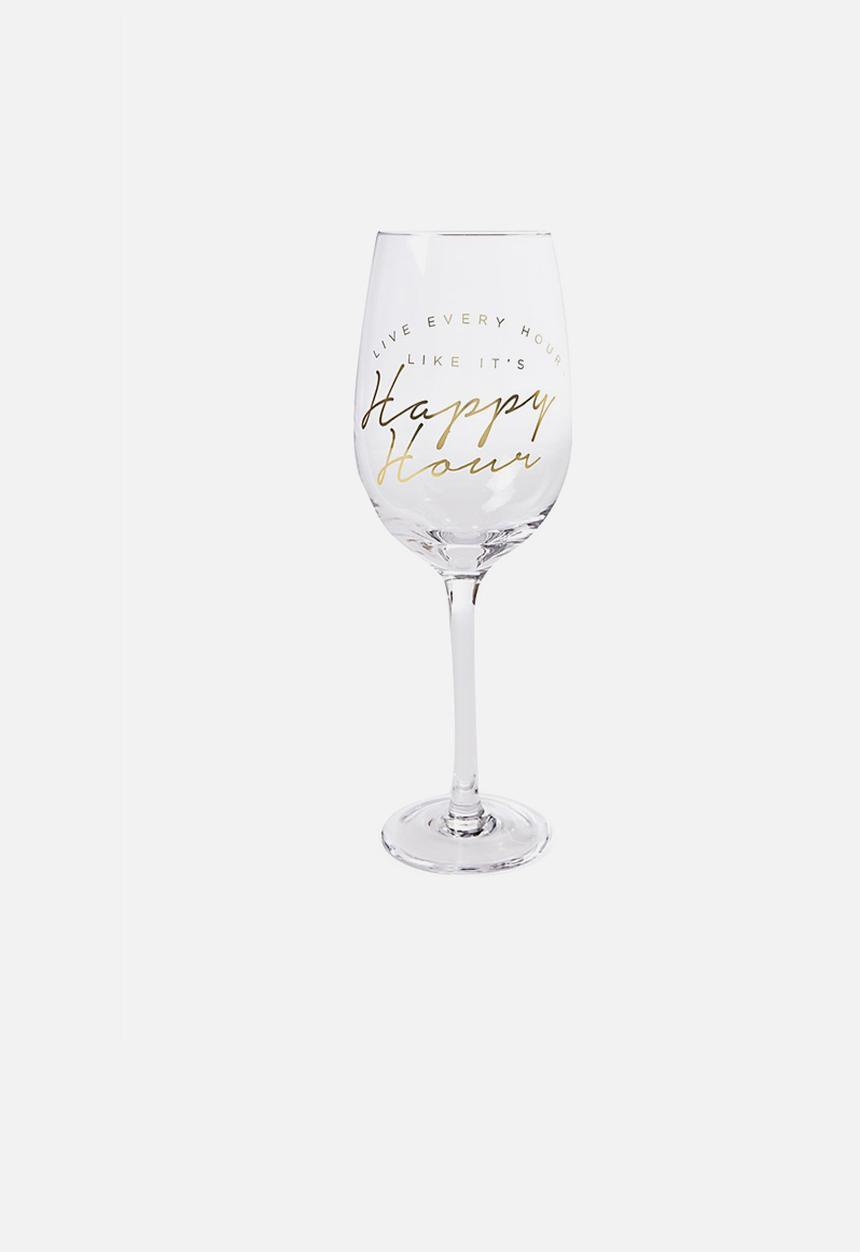 Typo - Mega wine glass - gold happy hour!