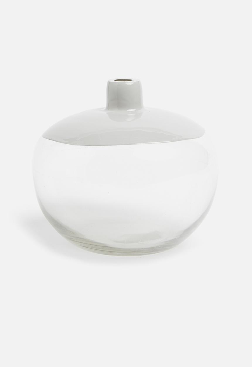 Sixth Floor - Echo glass vase - grey