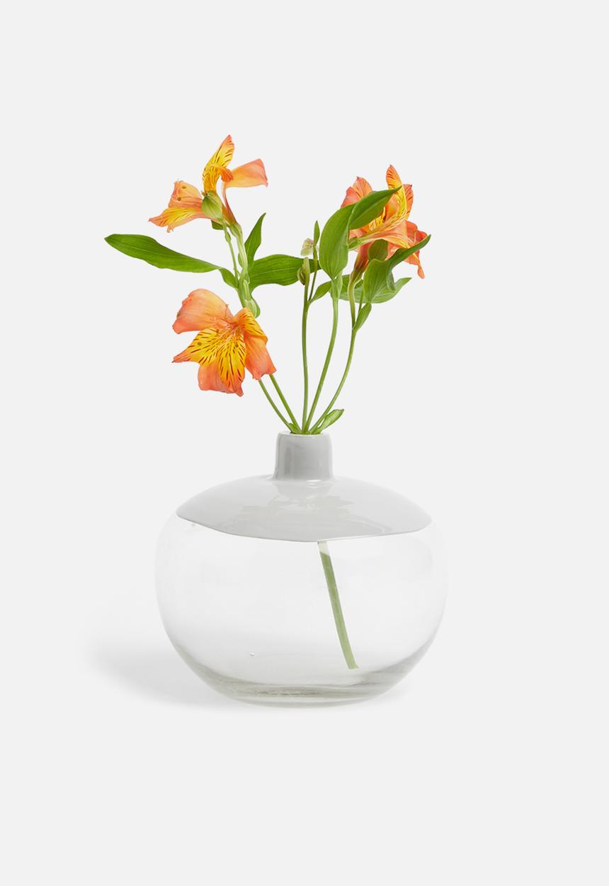 Sixth Floor - Echo glass vase - grey