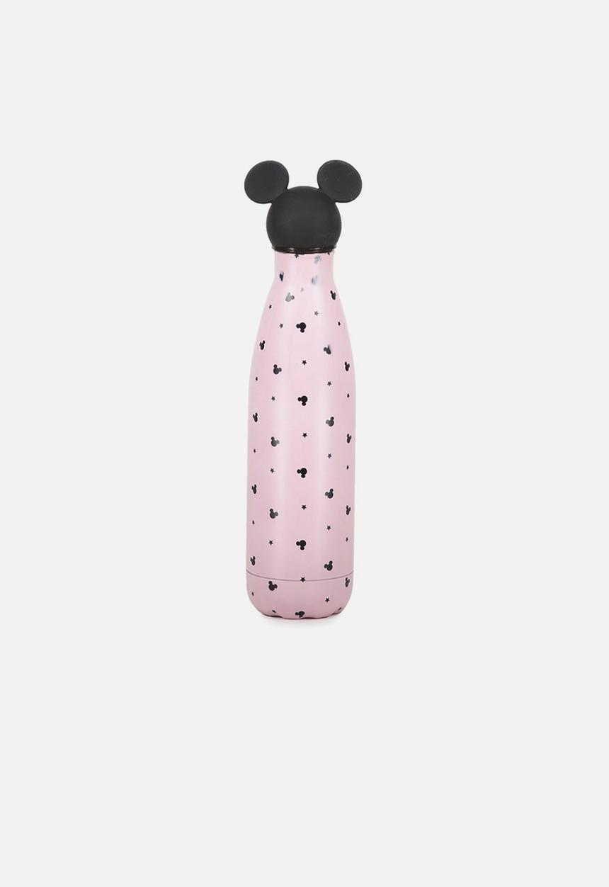 Typo - Premium metal drink bottle - pink & black 