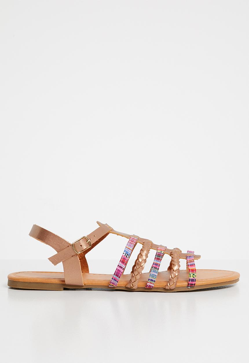 Sarah J - Strappy sandals  - rose gold