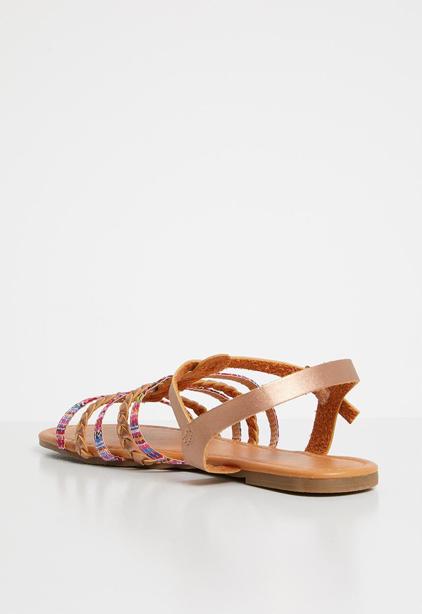 Sarah J - Strappy sandals  - rose gold