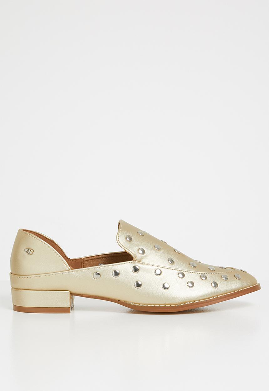 Miss Black - Anovic loafers - gold