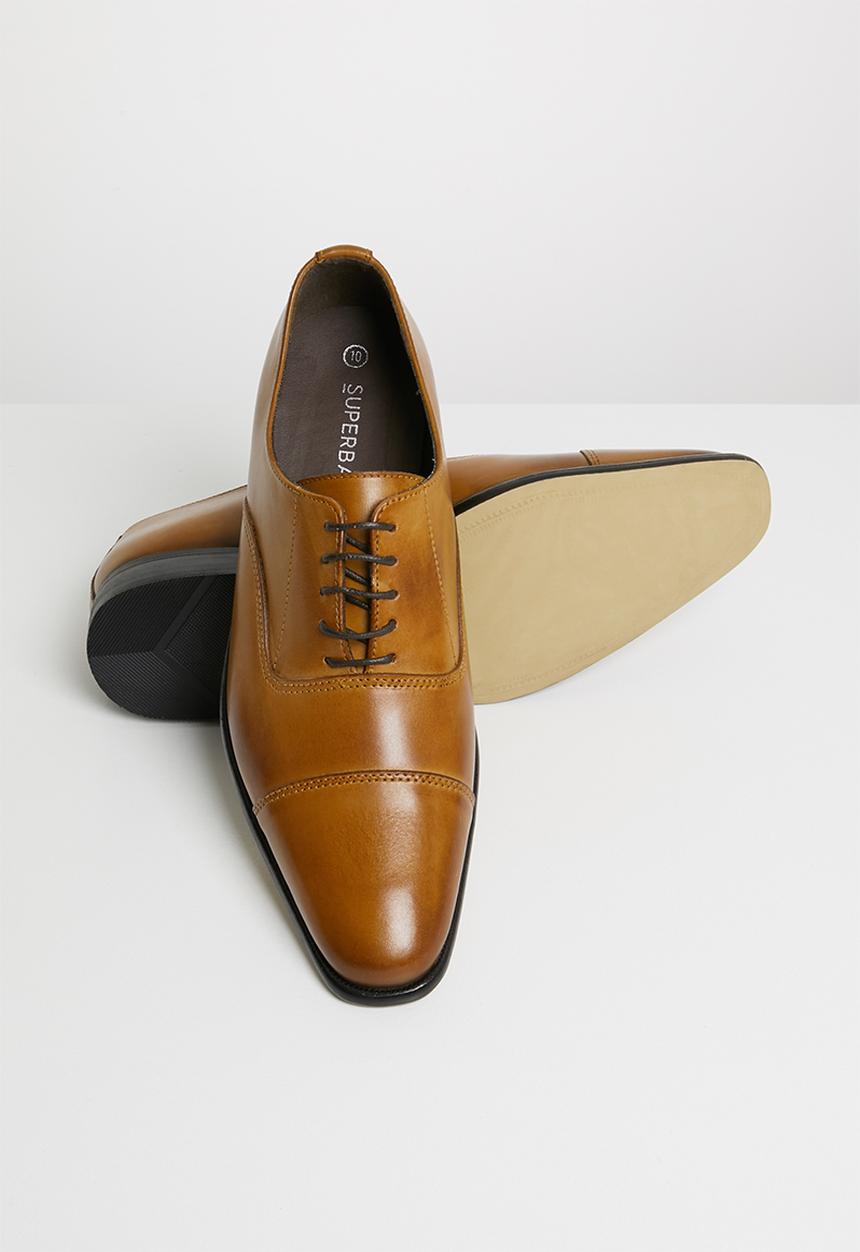 Superbalist - Cap toe leather oxford - brown