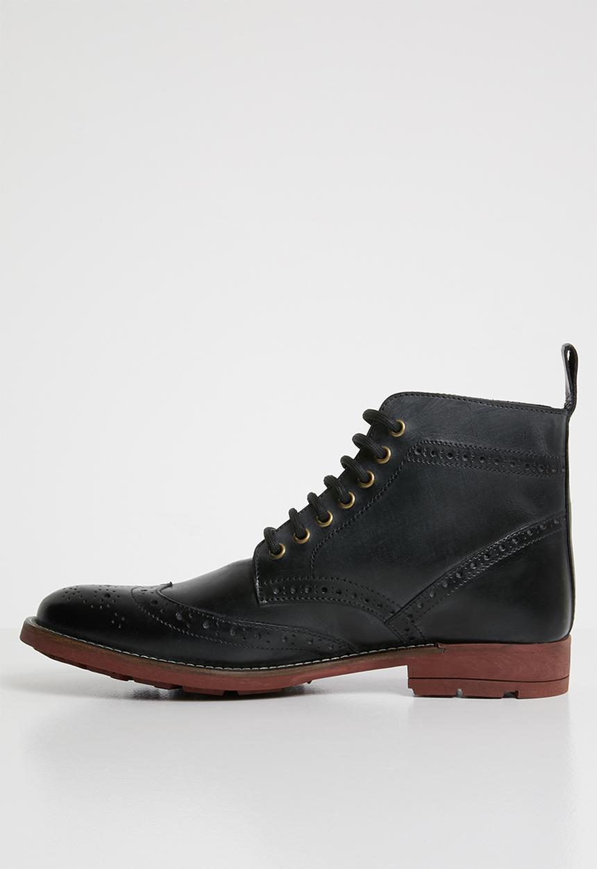 Superbalist - Brogue leather chelsea boot - black 