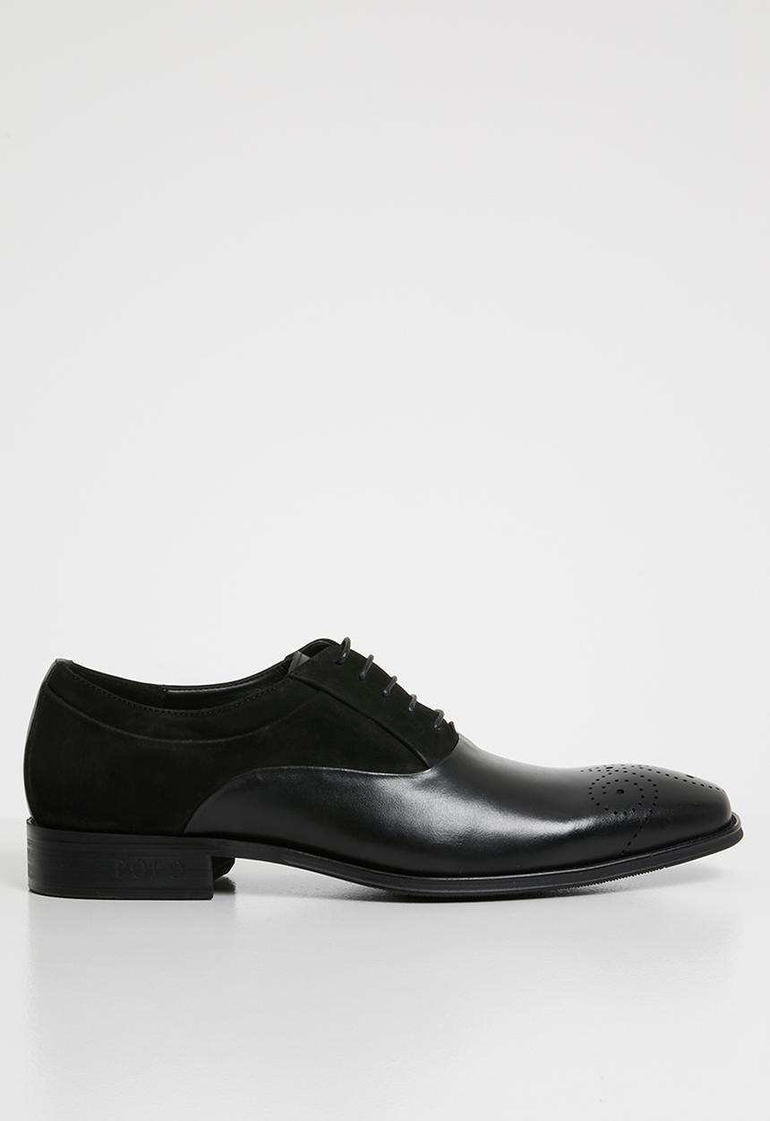 POLO - Oxford punched vamp - black