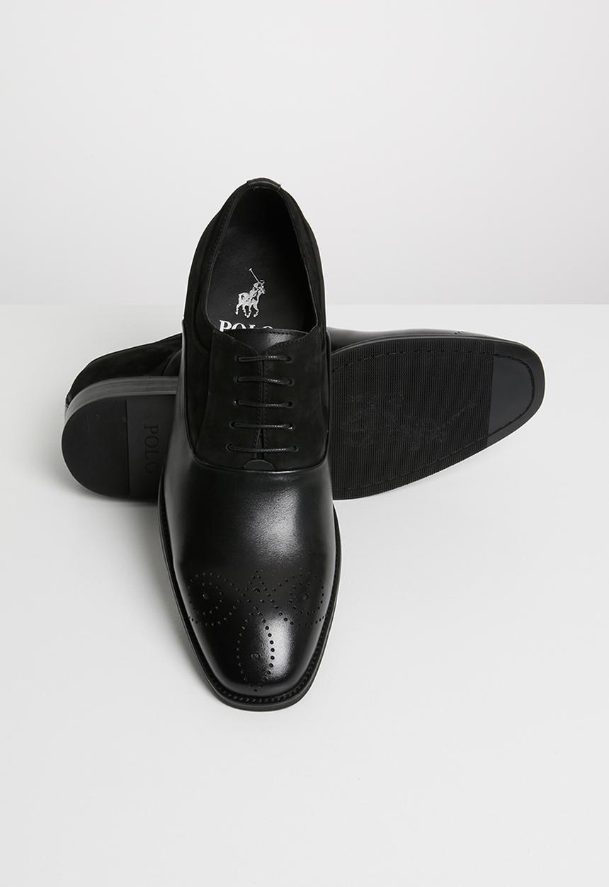 POLO - Oxford punched vamp - black