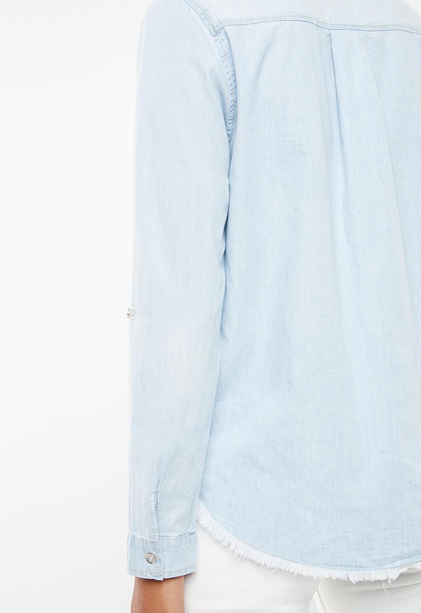 Revenge - Pearl denim shirt - blue