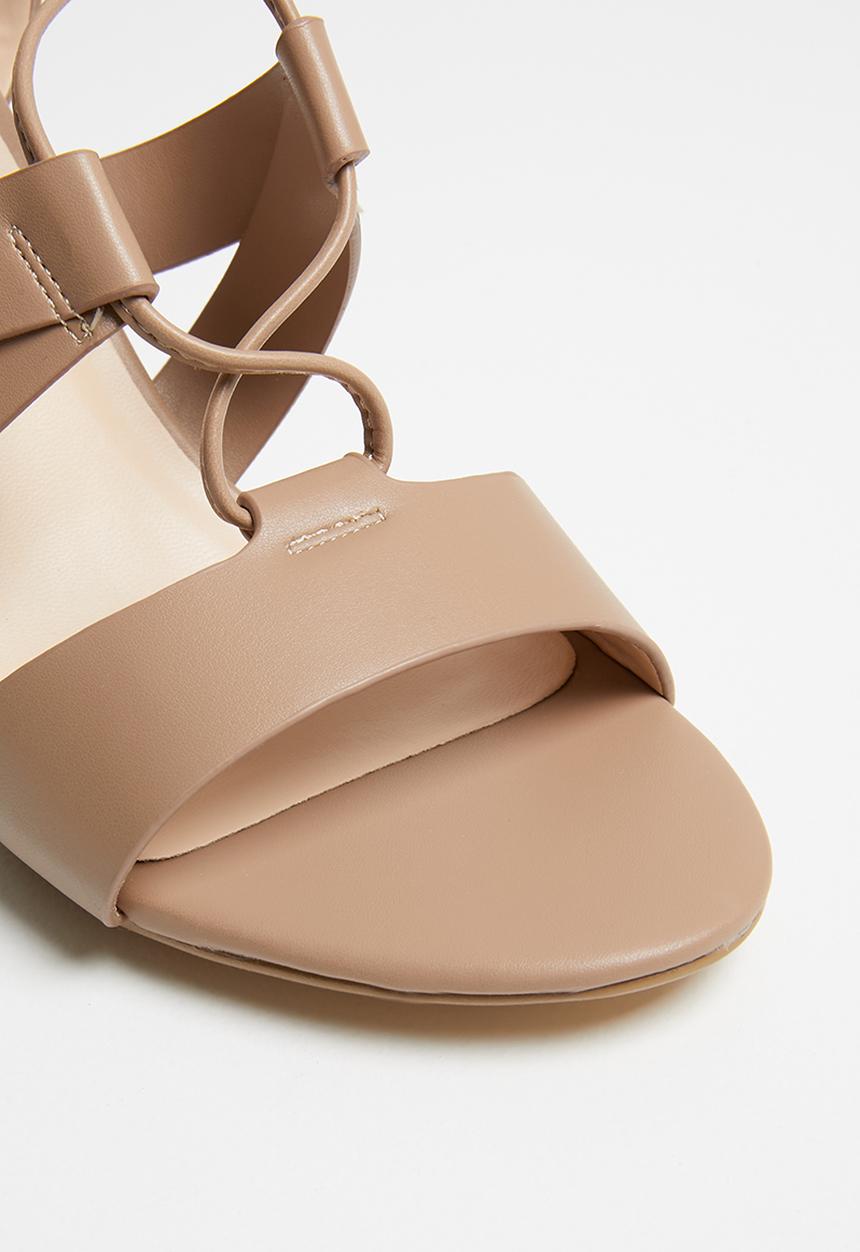 Sarah J - Strappy  heels - beige