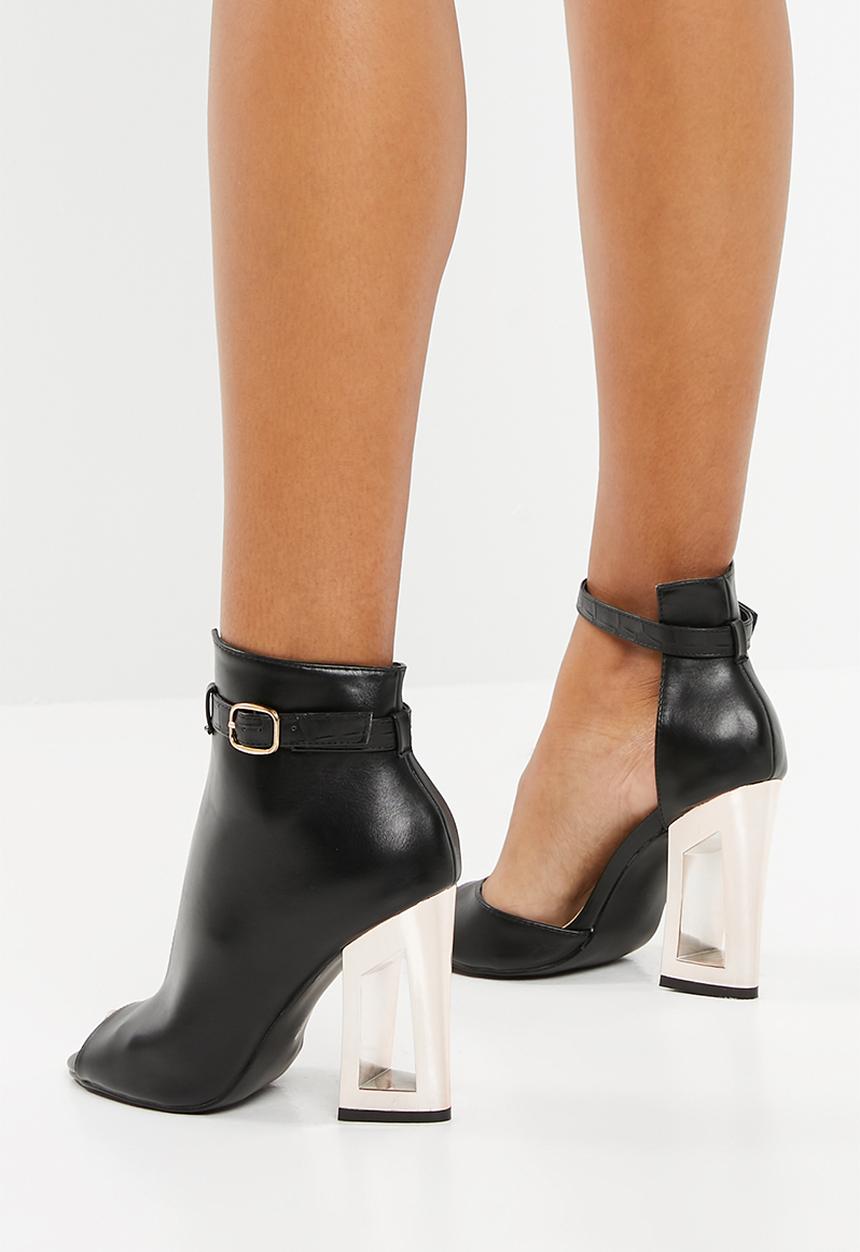 Dolce Vita - Asymmetrical bootie heels - black
