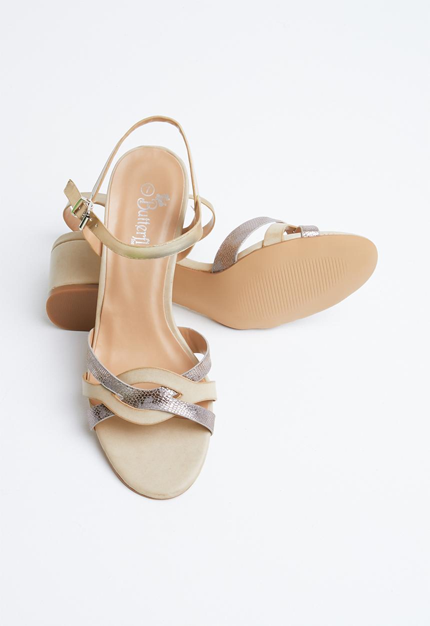 Butterfly Feet - Tinna block heel - beige