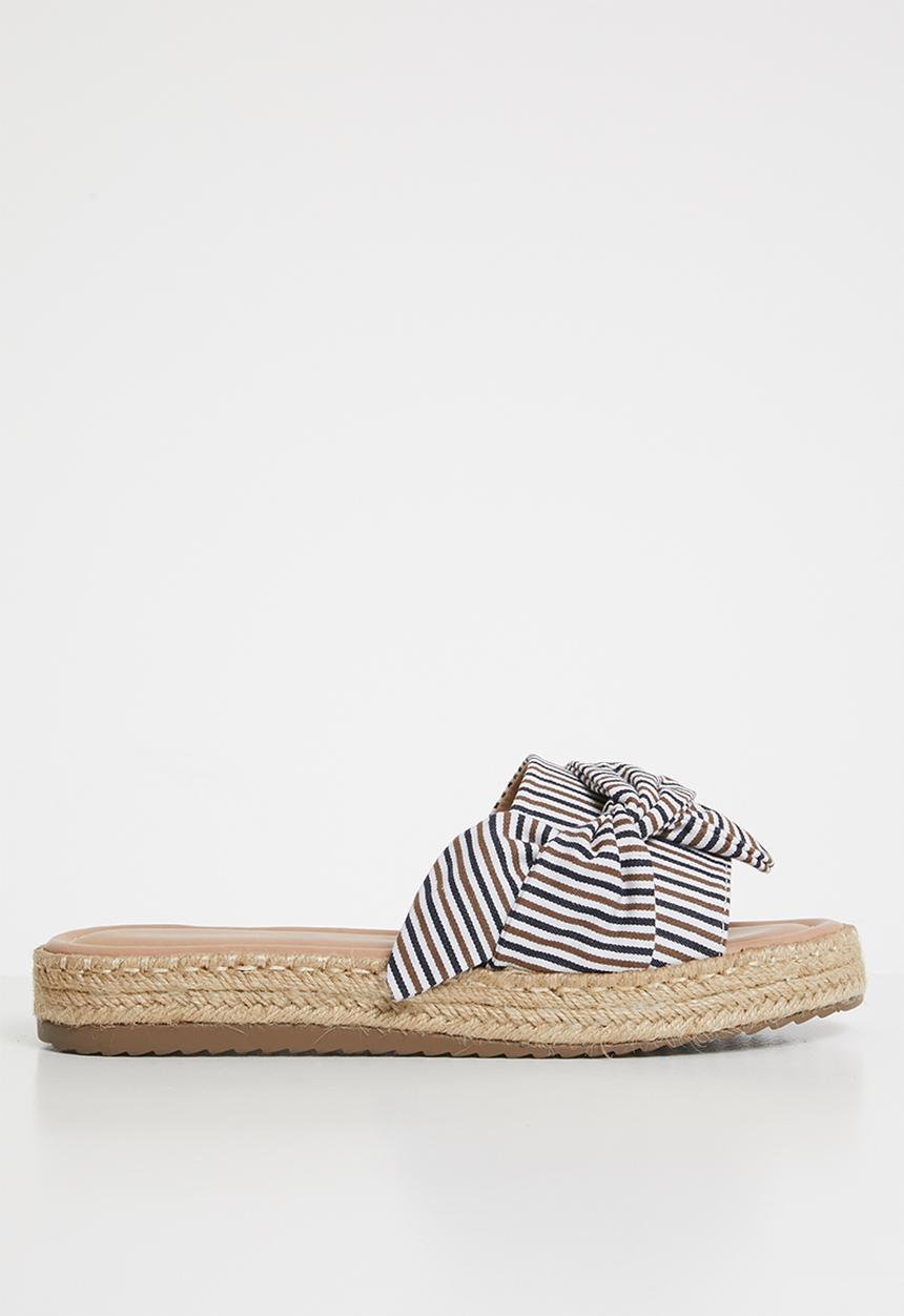 G Couture - Knot detail espadrille sandals - neutral