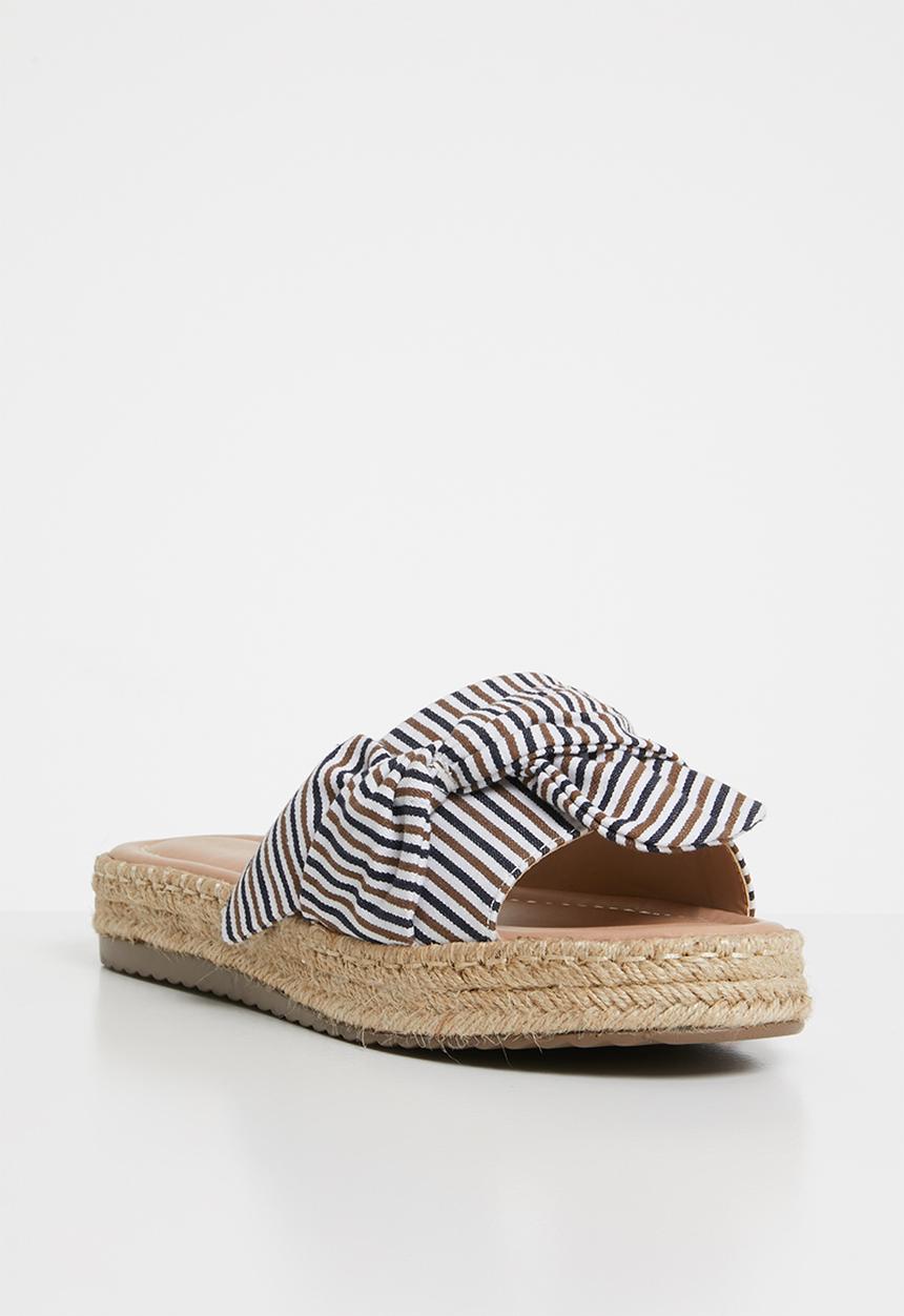 G Couture - Knot detail espadrille sandals - neutral