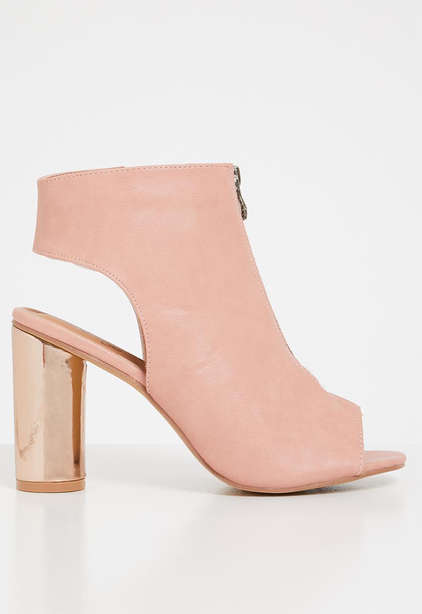 Jada - Metallic detail heels - pink
