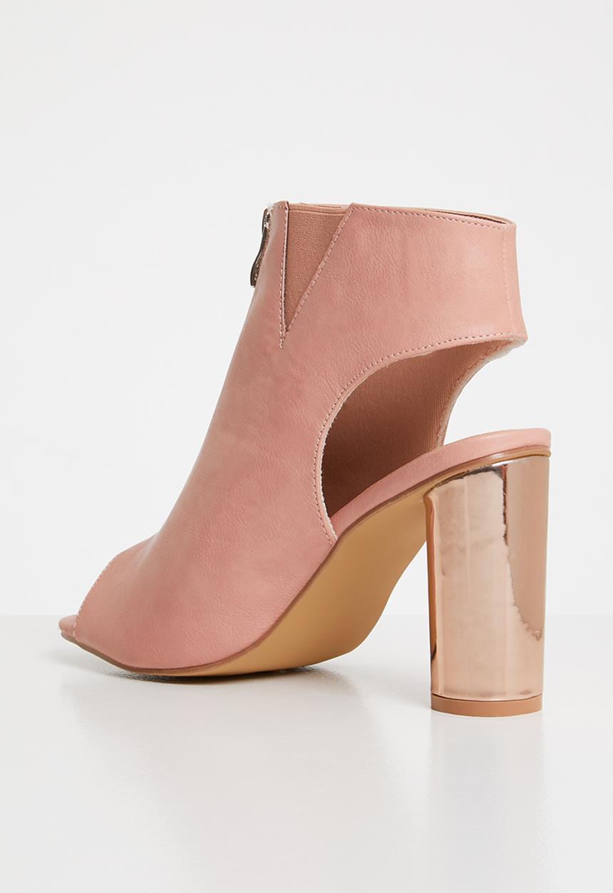 Jada - Metallic detail heels - pink
