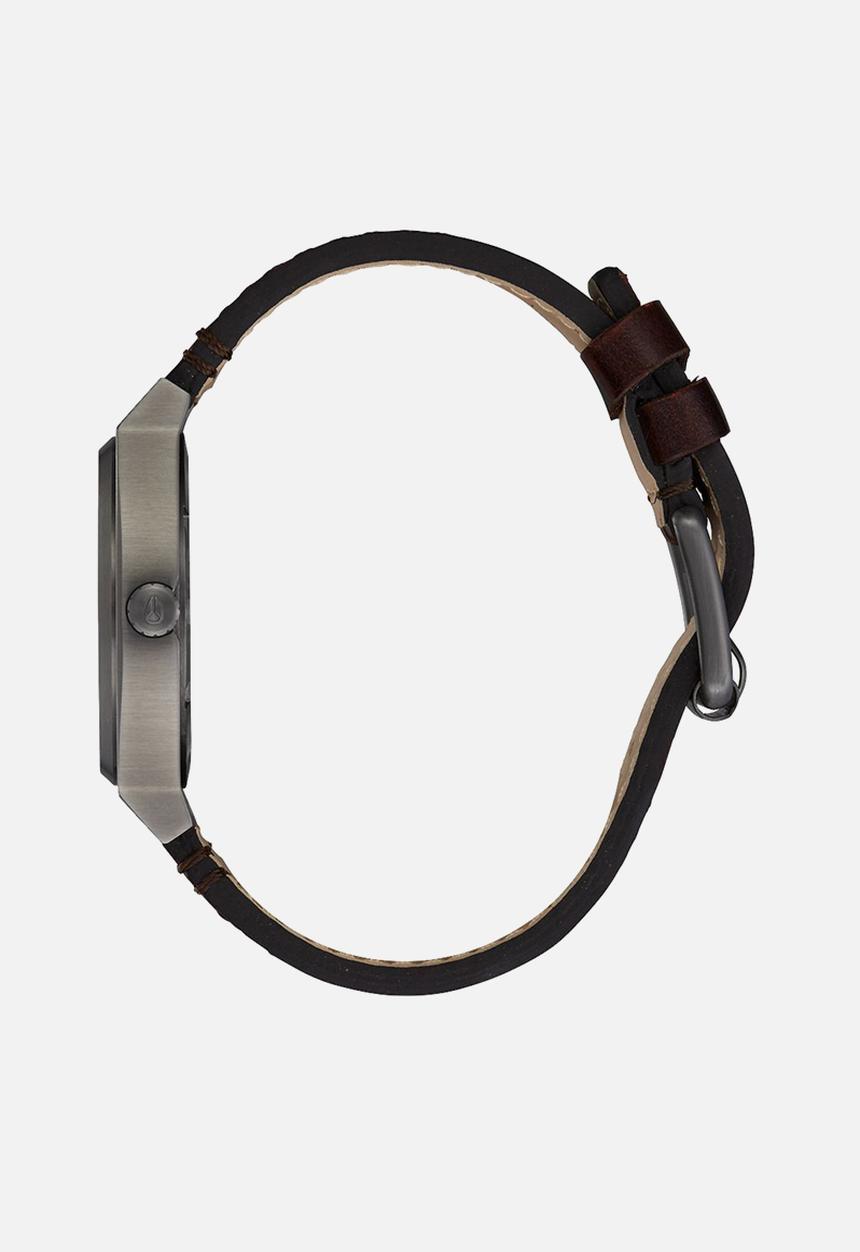 Nixon - Time teller gunmetal - silver & brown