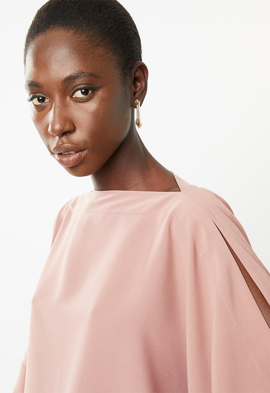 Superbalist - Cold shoulder scarf top - pink 