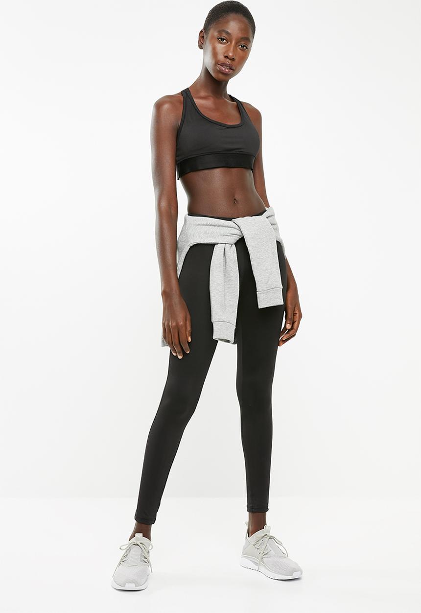 Superbalist - Scoop neck sport bra 2 pack - grey & black