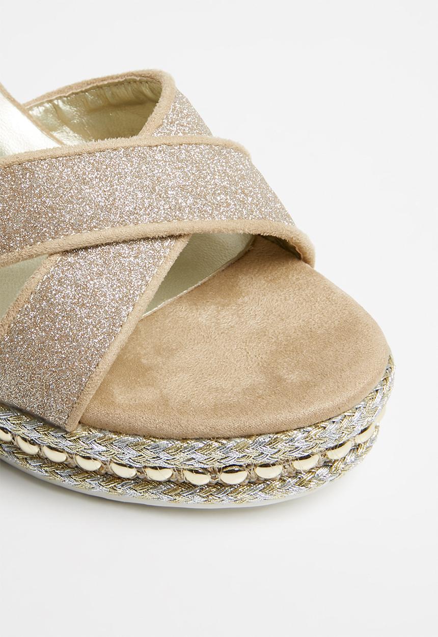 Miss Black - Jaiden wedges - beige