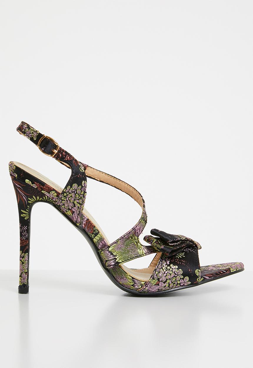 Miss Black - Aneka strappy heels - black