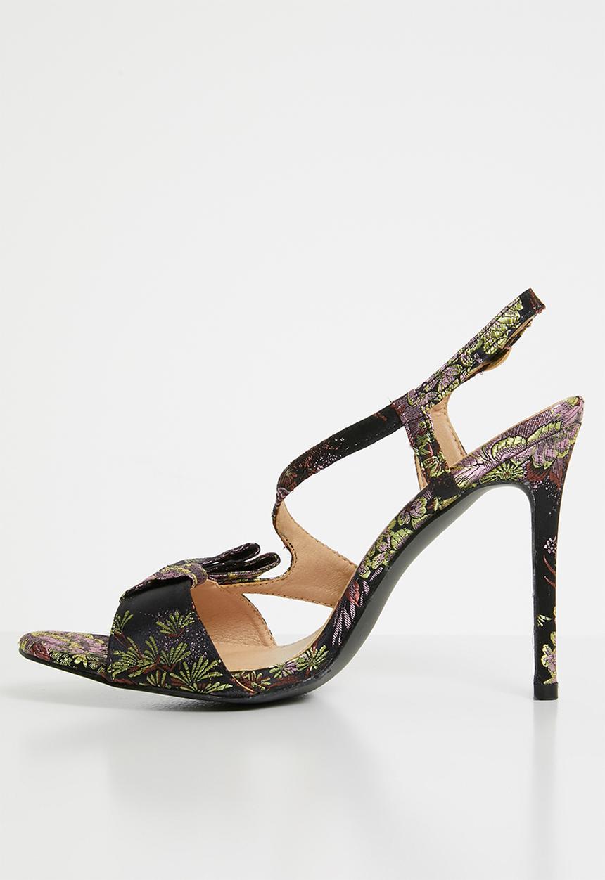 Miss Black - Aneka strappy heels - black