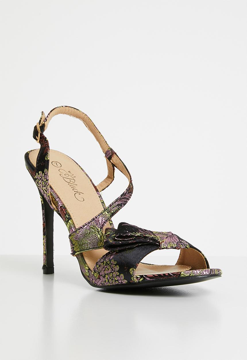 Miss Black - Aneka strappy heels - black