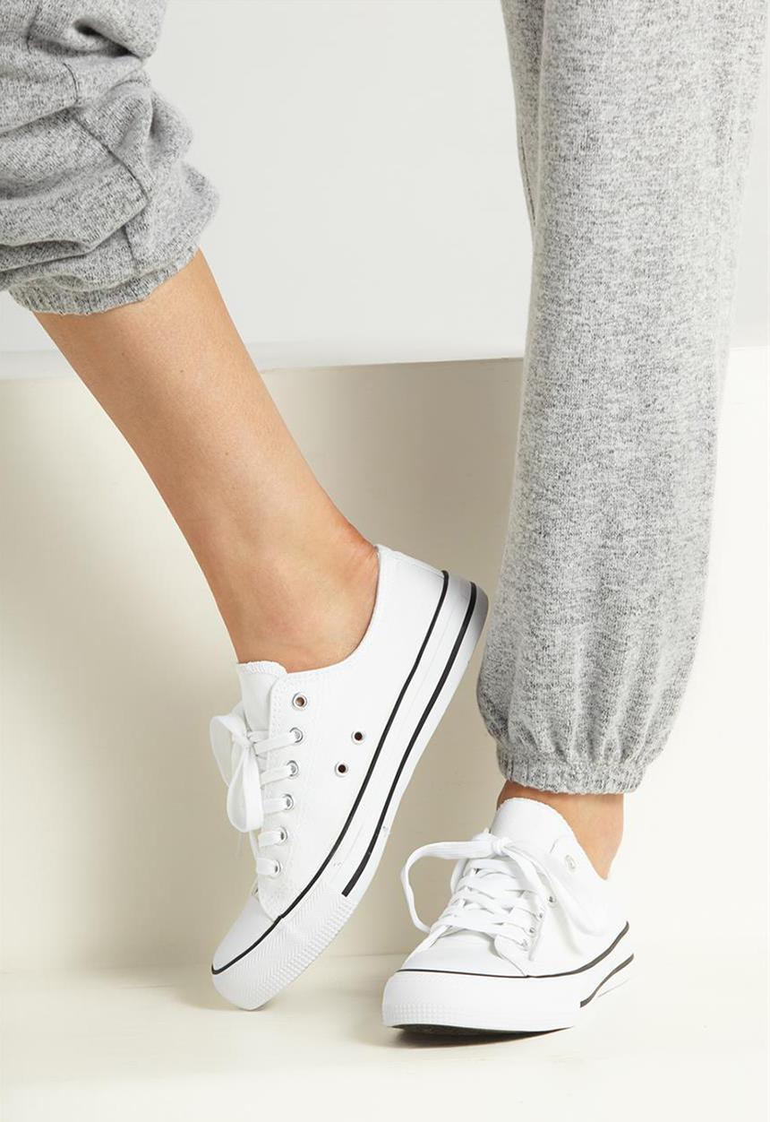 Cotton On - Jodi low rise sneaker  -  white