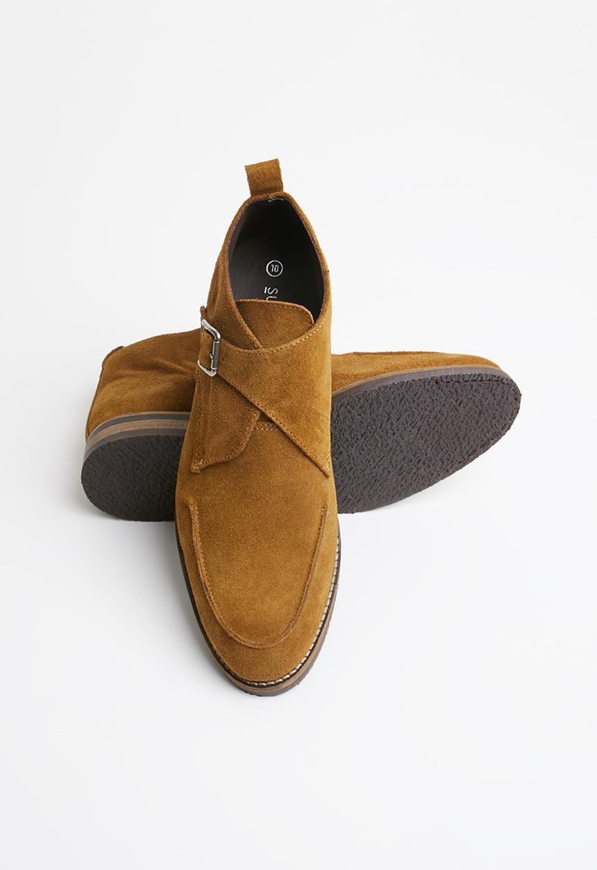 Superbalist - Monkstrap suede boot - tan