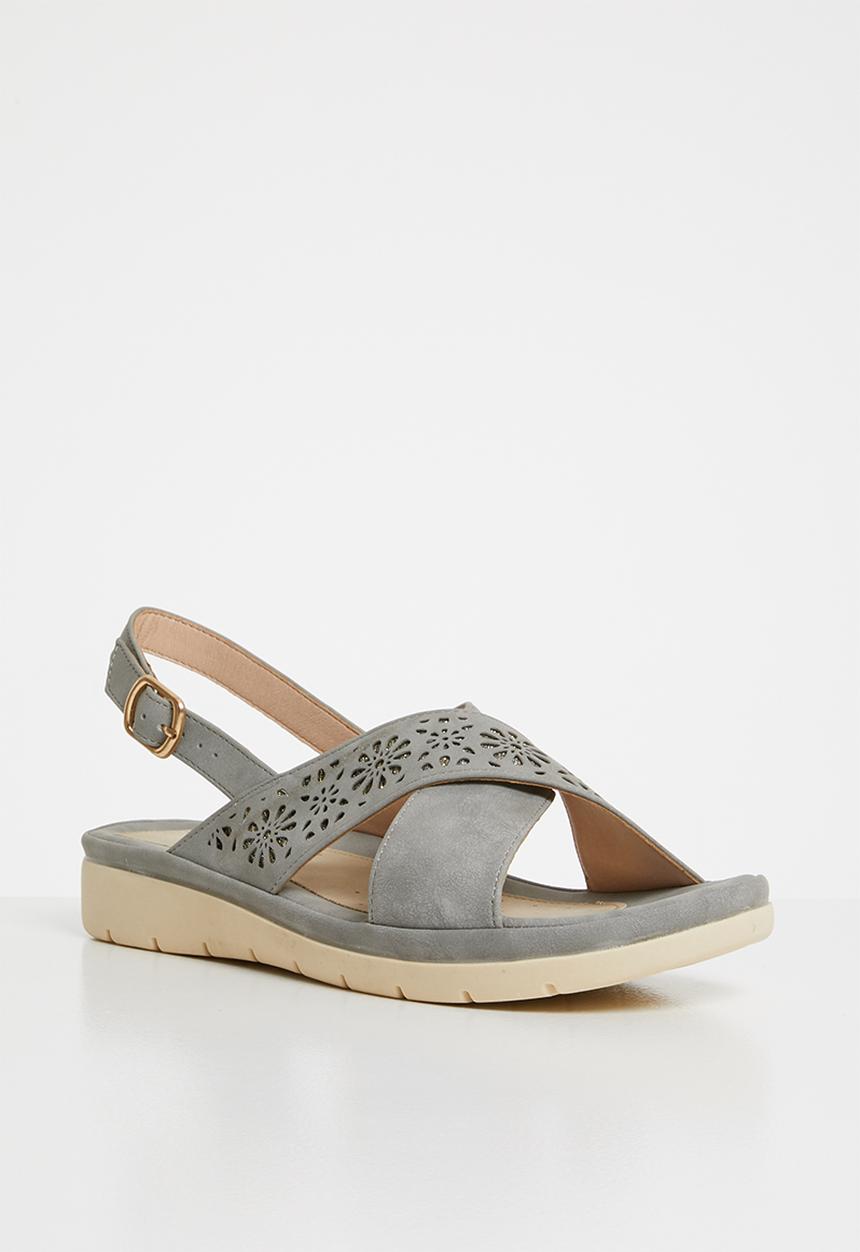 Butterfly Feet - Shifa strappy sandals - grey