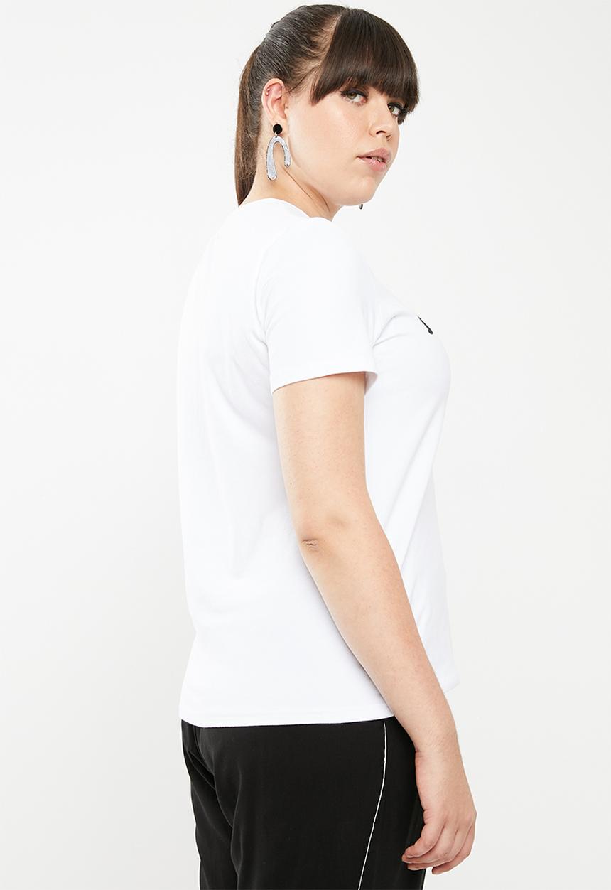 STYLE REPUBLIC PLUS - J'adore T-shirt - white & black
