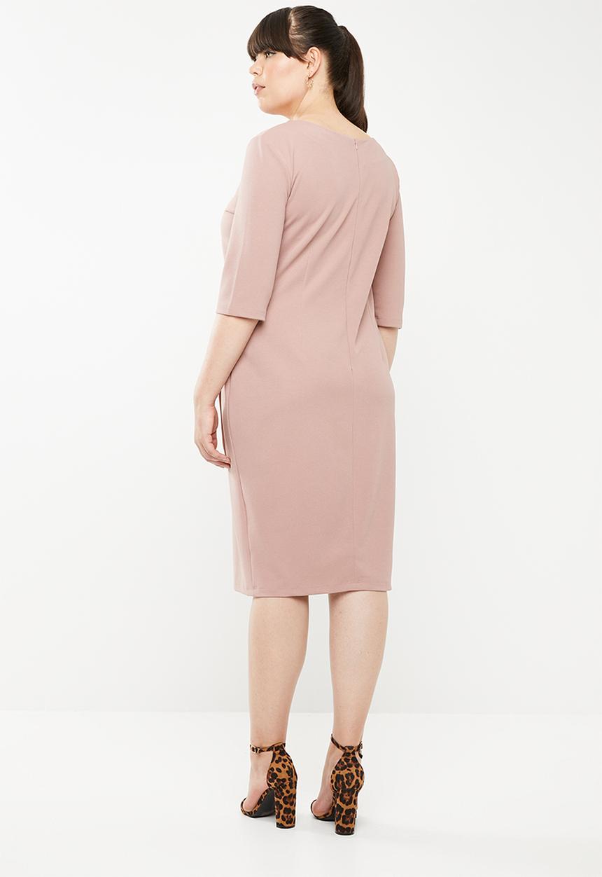 STYLE REPUBLIC PLUS - Smart wrap dress - pink 