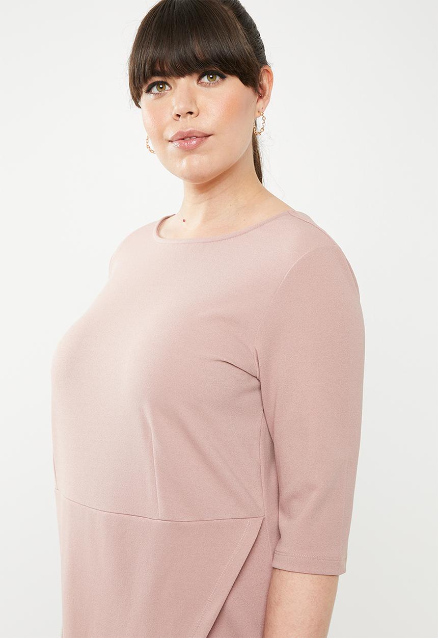STYLE REPUBLIC PLUS - Smart wrap dress - pink 