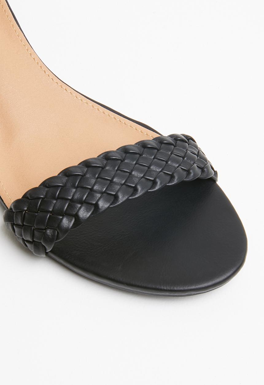 Jada - Ankle strap wedges - black