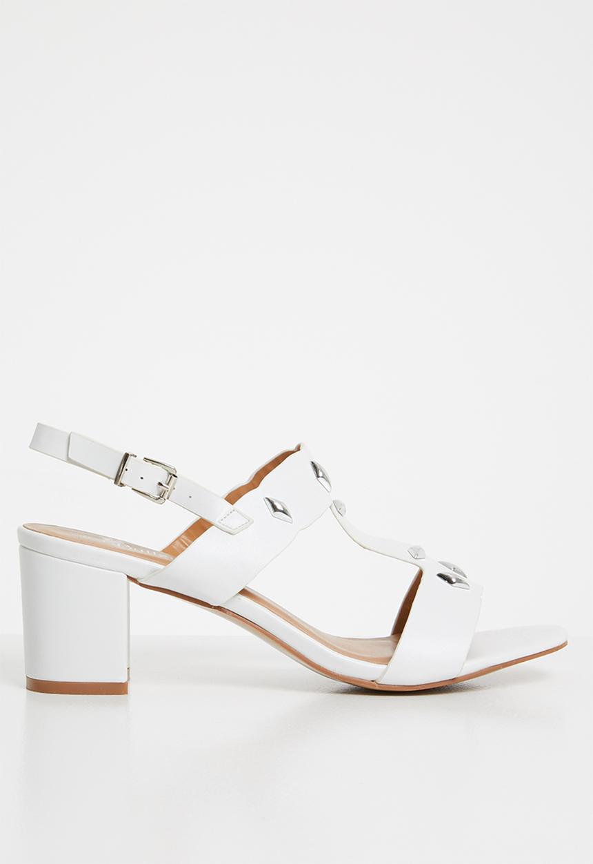 Butterfly Feet - Zohra block heel - white