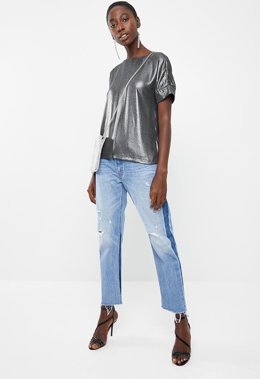 Vero Moda - Bam short sleeve top - black