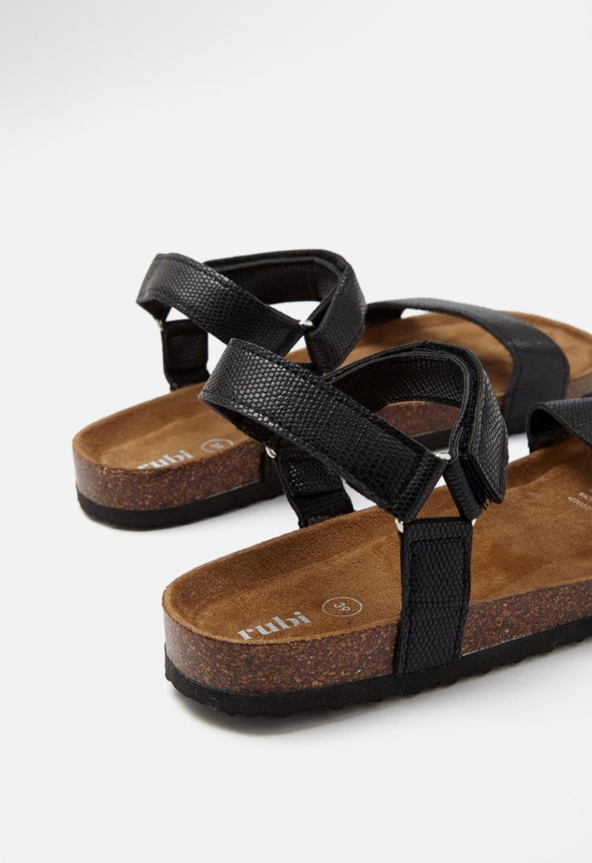 Cotton On - Rex velcro sandal - black 