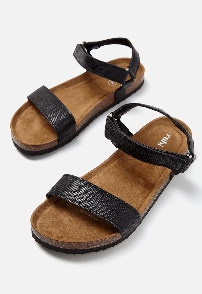 Cotton On - Rex velcro sandal - black 
