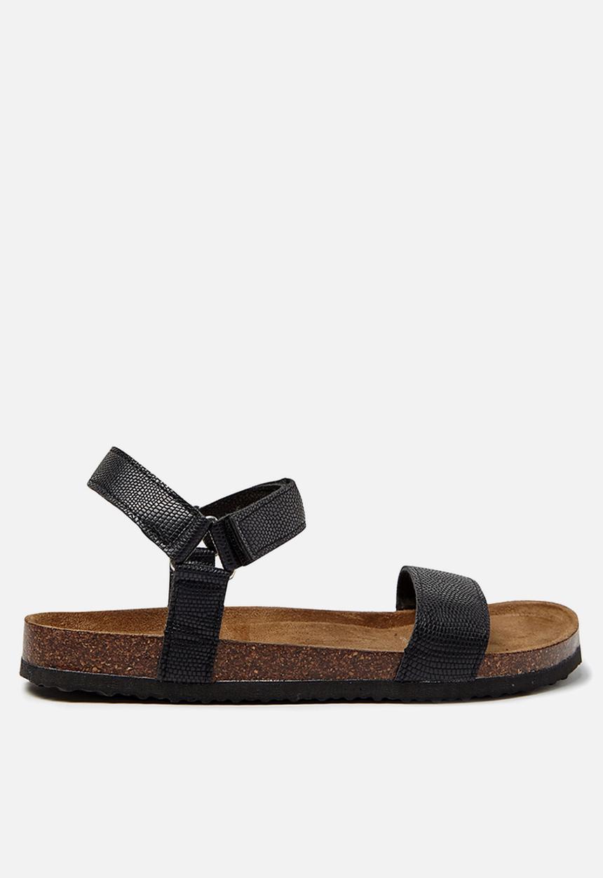 Cotton On - Rex velcro sandal - black 